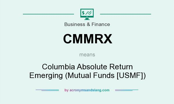 What does CMMRX mean? It stands for Columbia Absolute Return Emerging (Mutual Funds [USMF])