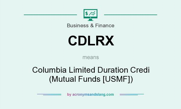 What does CDLRX mean? It stands for Columbia Limited Duration Credi (Mutual Funds [USMF])