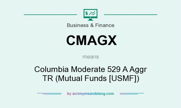 What does CMAGX mean? It stands for Columbia Moderate 529 A Aggr TR (Mutual Funds [USMF])