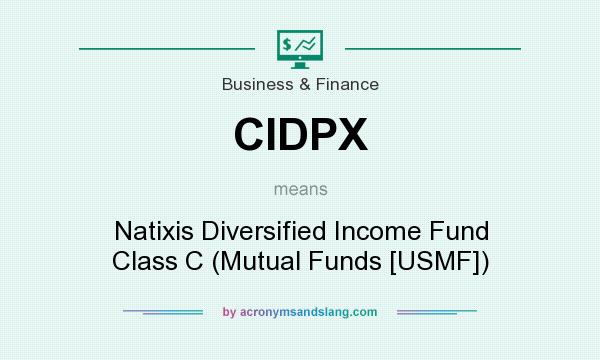 What does CIDPX mean? It stands for Natixis Diversified Income Fund Class C (Mutual Funds [USMF])
