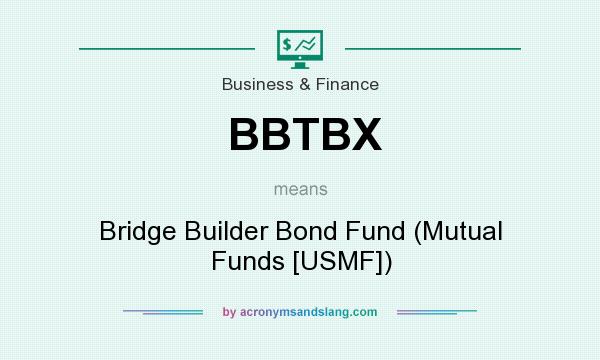 What does BBTBX mean? It stands for Bridge Builder Bond Fund (Mutual Funds [USMF])