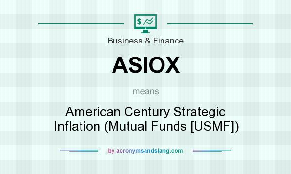 What does ASIOX mean? It stands for American Century Strategic Inflation (Mutual Funds [USMF])