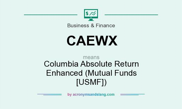What does CAEWX mean? It stands for Columbia Absolute Return Enhanced (Mutual Funds [USMF])