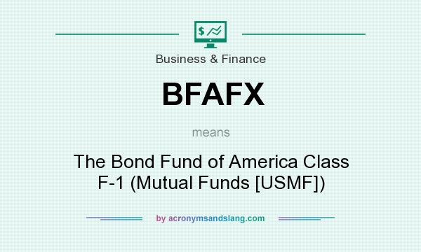 What does BFAFX mean? It stands for The Bond Fund of America Class F-1 (Mutual Funds [USMF])