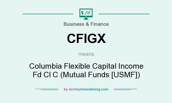 What does CFIGX mean? It stands for Columbia Flexible Capital Income Fd Cl C (Mutual Funds [USMF])