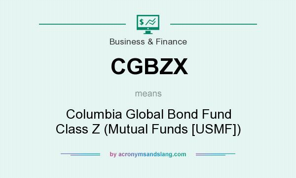 What does CGBZX mean? It stands for Columbia Global Bond Fund Class Z (Mutual Funds [USMF])