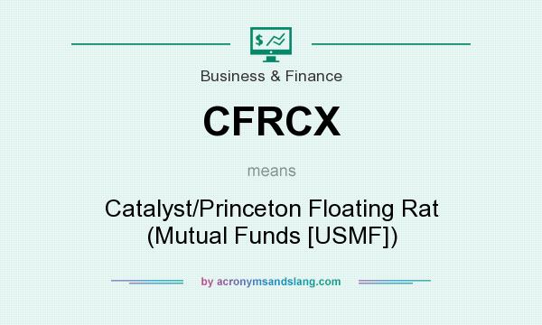 What does CFRCX mean? It stands for Catalyst/Princeton Floating Rat (Mutual Funds [USMF])