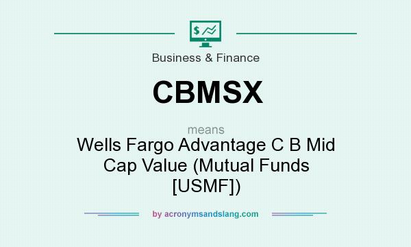 What does CBMSX mean? It stands for Wells Fargo Advantage C B Mid Cap Value (Mutual Funds [USMF])