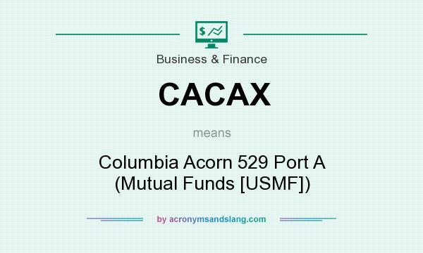 What does CACAX mean? It stands for Columbia Acorn 529 Port A (Mutual Funds [USMF])