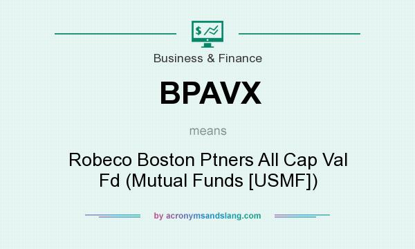 What does BPAVX mean? It stands for Robeco Boston Ptners All Cap Val Fd (Mutual Funds [USMF])