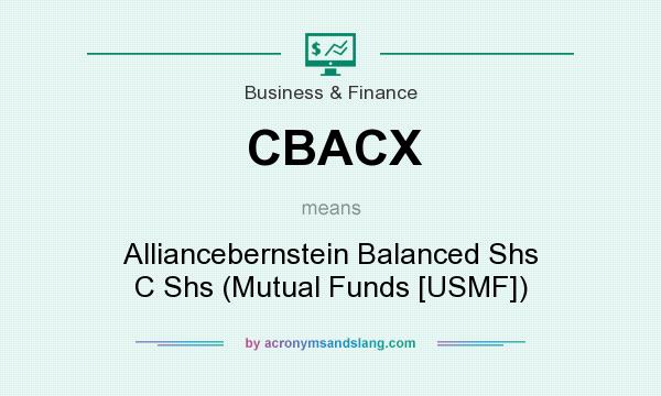 What does CBACX mean? It stands for Alliancebernstein Balanced Shs C Shs (Mutual Funds [USMF])