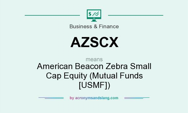 What does AZSCX mean? It stands for American Beacon Zebra Small Cap Equity (Mutual Funds [USMF])