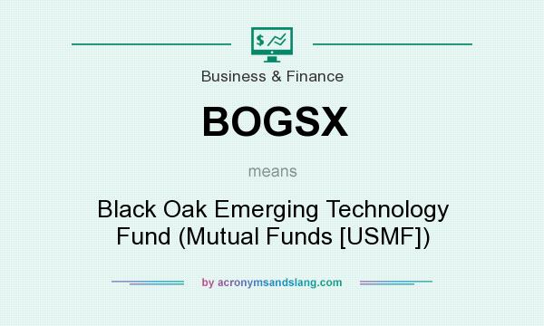 What does BOGSX mean? It stands for Black Oak Emerging Technology Fund (Mutual Funds [USMF])