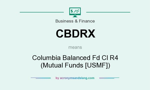 What does CBDRX mean? It stands for Columbia Balanced Fd Cl R4 (Mutual Funds [USMF])