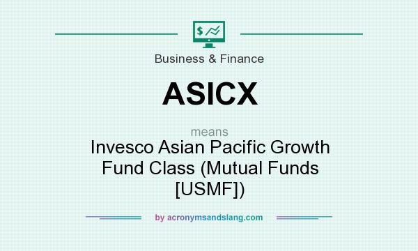 What does ASICX mean? It stands for Invesco Asian Pacific Growth Fund Class (Mutual Funds [USMF])