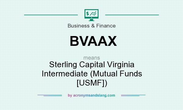 What does BVAAX mean? It stands for Sterling Capital Virginia Intermediate (Mutual Funds [USMF])