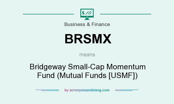 What does BRSMX mean? It stands for Bridgeway Small-Cap Momentum Fund (Mutual Funds [USMF])