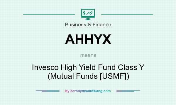 What does AHHYX mean? It stands for Invesco High Yield Fund Class Y (Mutual Funds [USMF])