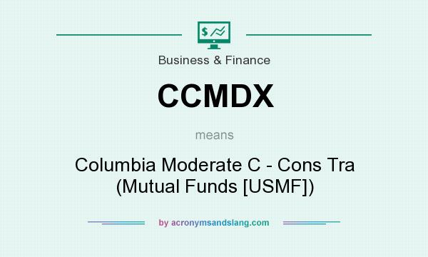 What does CCMDX mean? It stands for Columbia Moderate C - Cons Tra (Mutual Funds [USMF])