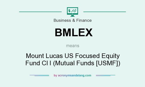 What does BMLEX mean? It stands for Mount Lucas US Focused Equity Fund Cl I (Mutual Funds [USMF])