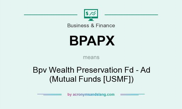 What does BPAPX mean? It stands for Bpv Wealth Preservation Fd - Ad (Mutual Funds [USMF])
