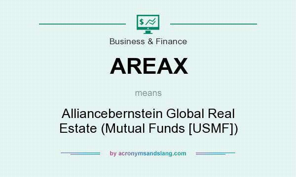 What does AREAX mean? It stands for Alliancebernstein Global Real Estate (Mutual Funds [USMF])