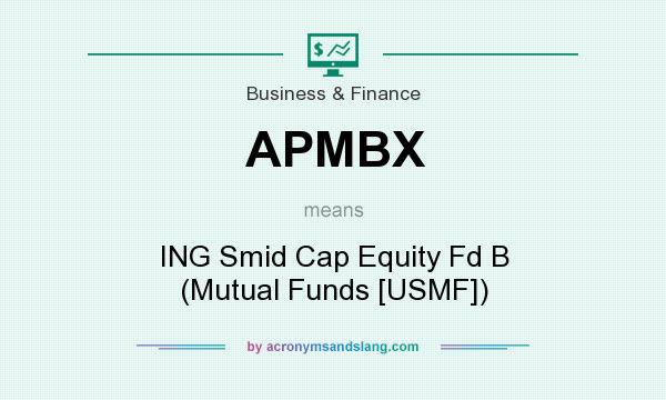 What does APMBX mean? It stands for ING Smid Cap Equity Fd B (Mutual Funds [USMF])