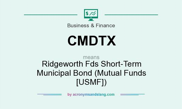 What does CMDTX mean? It stands for Ridgeworth Fds Short-Term Municipal Bond (Mutual Funds [USMF])