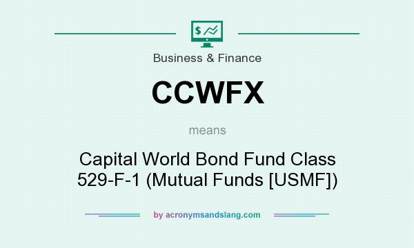 What does CCWFX mean? It stands for Capital World Bond Fund Class 529-F-1 (Mutual Funds [USMF])