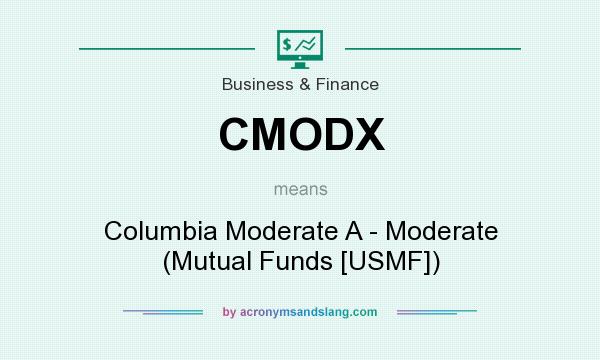 What does CMODX mean? It stands for Columbia Moderate A - Moderate (Mutual Funds [USMF])