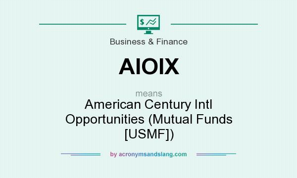 What does AIOIX mean? It stands for American Century Intl Opportunities (Mutual Funds [USMF])