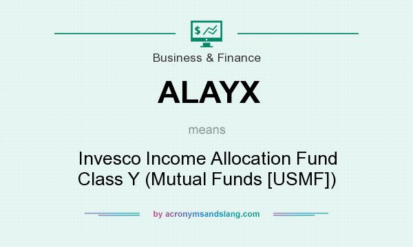 What does ALAYX mean? It stands for Invesco Income Allocation Fund Class Y (Mutual Funds [USMF])