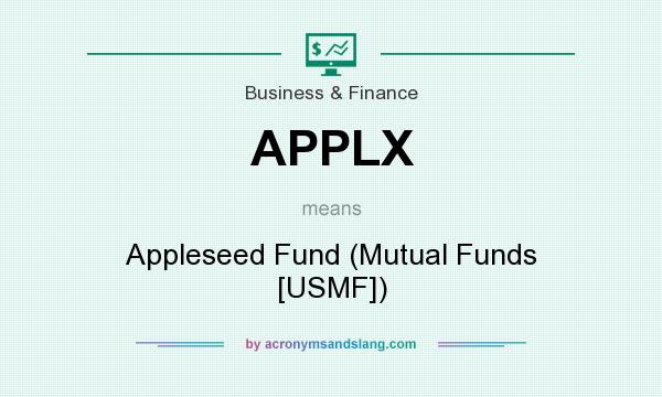 What does APPLX mean? It stands for Appleseed Fund (Mutual Funds [USMF])