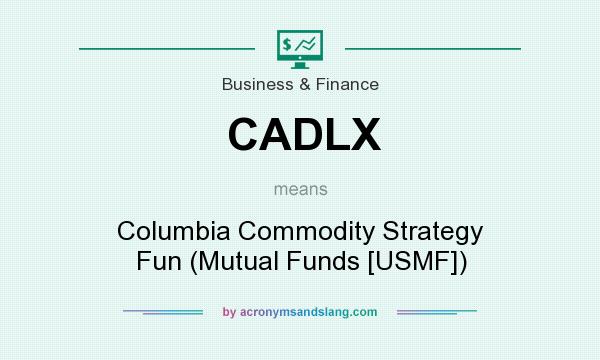 What does CADLX mean? It stands for Columbia Commodity Strategy Fun (Mutual Funds [USMF])