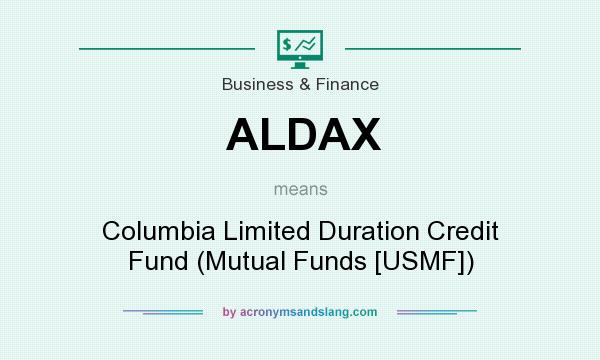 What does ALDAX mean? It stands for Columbia Limited Duration Credit Fund (Mutual Funds [USMF])