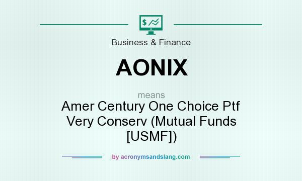 What does AONIX mean? It stands for Amer Century One Choice Ptf Very Conserv (Mutual Funds [USMF])