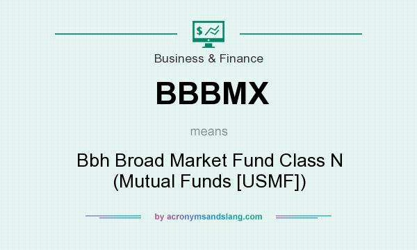 What does BBBMX mean? It stands for Bbh Broad Market Fund Class N (Mutual Funds [USMF])