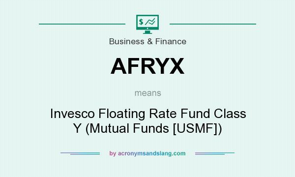 What does AFRYX mean? It stands for Invesco Floating Rate Fund Class Y (Mutual Funds [USMF])