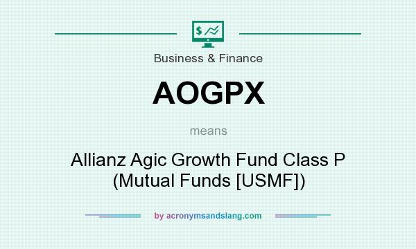 What does AOGPX mean? It stands for Allianz Agic Growth Fund Class P (Mutual Funds [USMF])