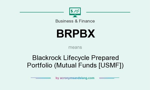 What does BRPBX mean? It stands for Blackrock Lifecycle Prepared Portfolio (Mutual Funds [USMF])