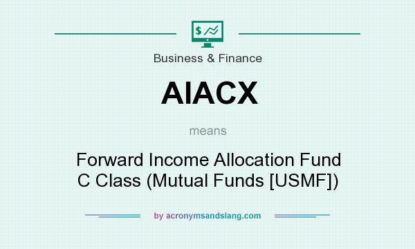 What does AIACX mean? It stands for Forward Income Allocation Fund C Class (Mutual Funds [USMF])