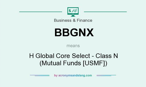 What does BBGNX mean? It stands for H Global Core Select - Class N (Mutual Funds [USMF])