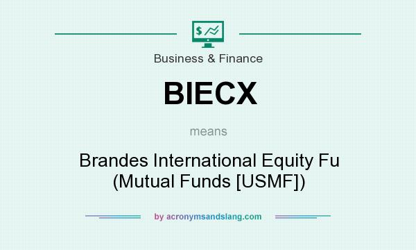 What does BIECX mean? It stands for Brandes International Equity Fu (Mutual Funds [USMF])
