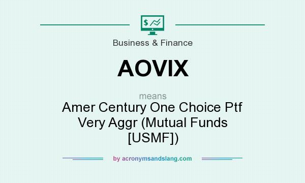 What does AOVIX mean? It stands for Amer Century One Choice Ptf Very Aggr (Mutual Funds [USMF])