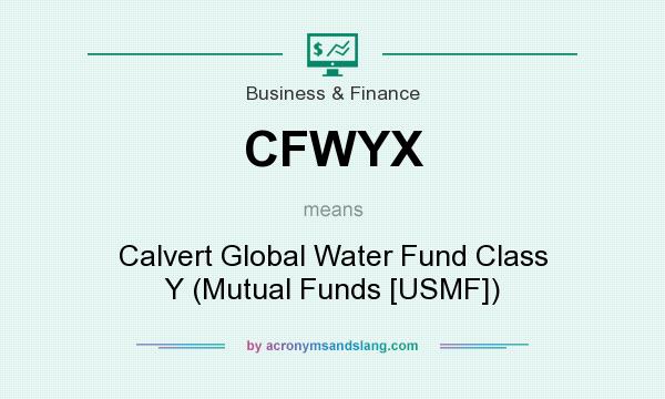 What does CFWYX mean? It stands for Calvert Global Water Fund Class Y (Mutual Funds [USMF])