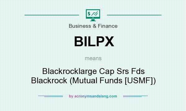 What does BILPX mean? It stands for Blackrocklarge Cap Srs Fds Blackrock (Mutual Funds [USMF])