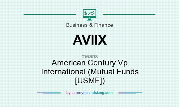 What does AVIIX mean? It stands for American Century Vp International (Mutual Funds [USMF])