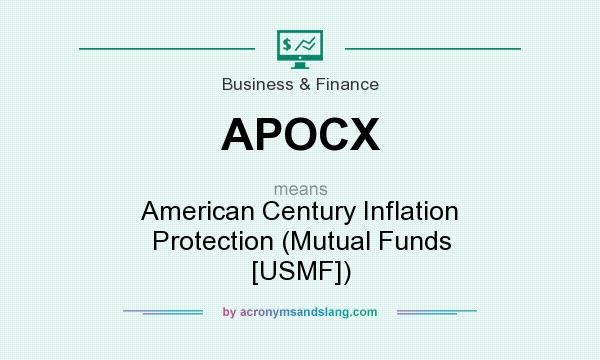 What does APOCX mean? It stands for American Century Inflation Protection (Mutual Funds [USMF])