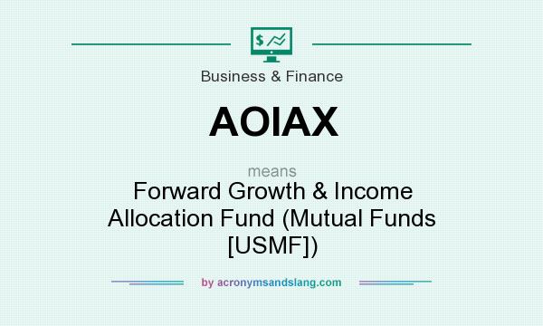 What does AOIAX mean? It stands for Forward Growth & Income Allocation Fund (Mutual Funds [USMF])