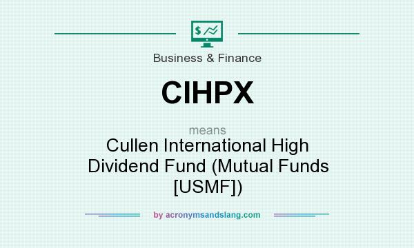 What does CIHPX mean? It stands for Cullen International High Dividend Fund (Mutual Funds [USMF])